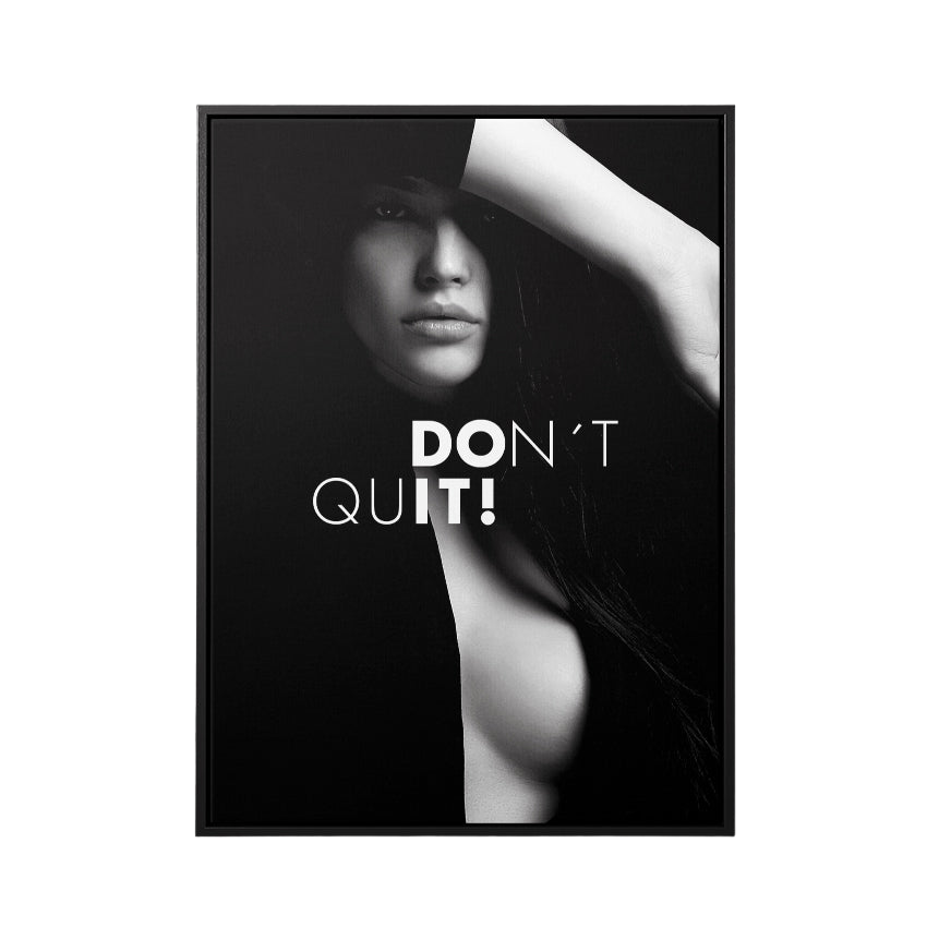 Discover Motivational Women Canvas Art, Don't Quit - Nude Women Body Wall Art, Don't Quit CANVAS by Original Greattness™ Canvas Wall Art Print