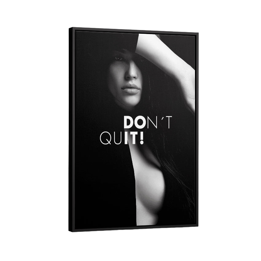 Discover Motivational Women Canvas Art, Don't Quit - Nude Women Body Wall Art, Don't Quit CANVAS by Original Greattness™ Canvas Wall Art Print