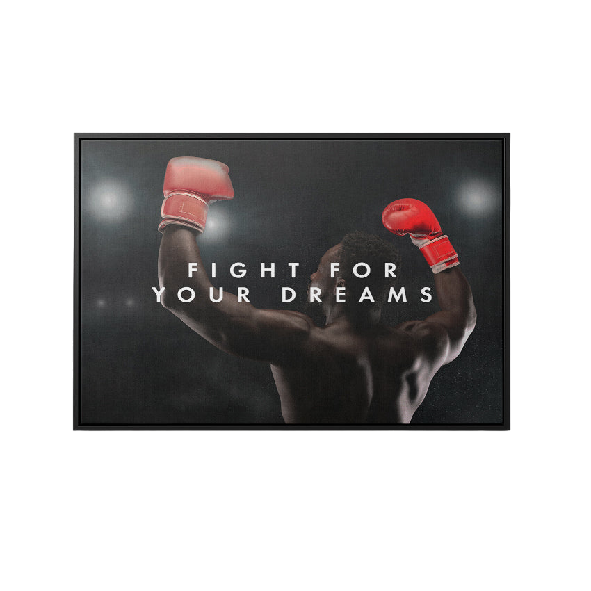 Discover Sports Boxing Canvas Art, Fight Boxing Success Canvas Art, , Fight for Dreams by Original Greattness™ Canvas Wall Art Print