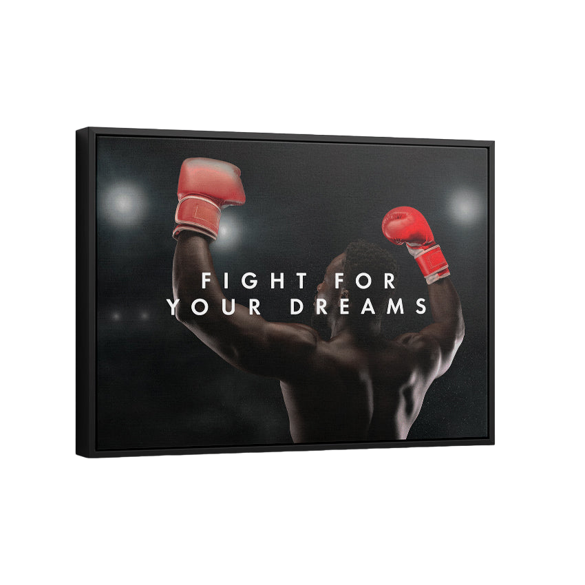 Discover Sports Boxing Canvas Art, Fight Boxing Success Canvas Art, , Fight for Dreams by Original Greattness™ Canvas Wall Art Print