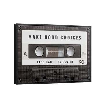 Discover Shop Music Retro Canvas Art, Cassette Music Canvas Wall Art for Home & Office, MAKE GOOD CHOICES CANVAS by Original Greattness™ Canvas Wall Art Print