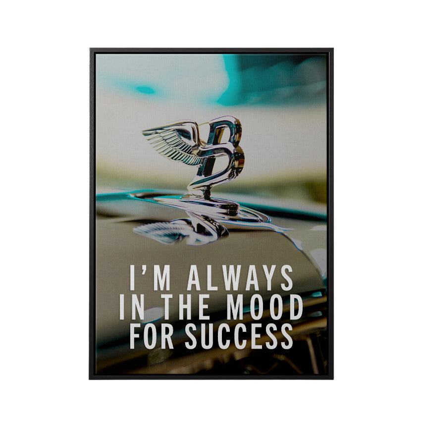 Discover Motivational Success Wall Art, Mood for Success Bentley Cars Motivational Art, MOOD FOR SUCCESS by Original Greattness™ Canvas Wall Art Print