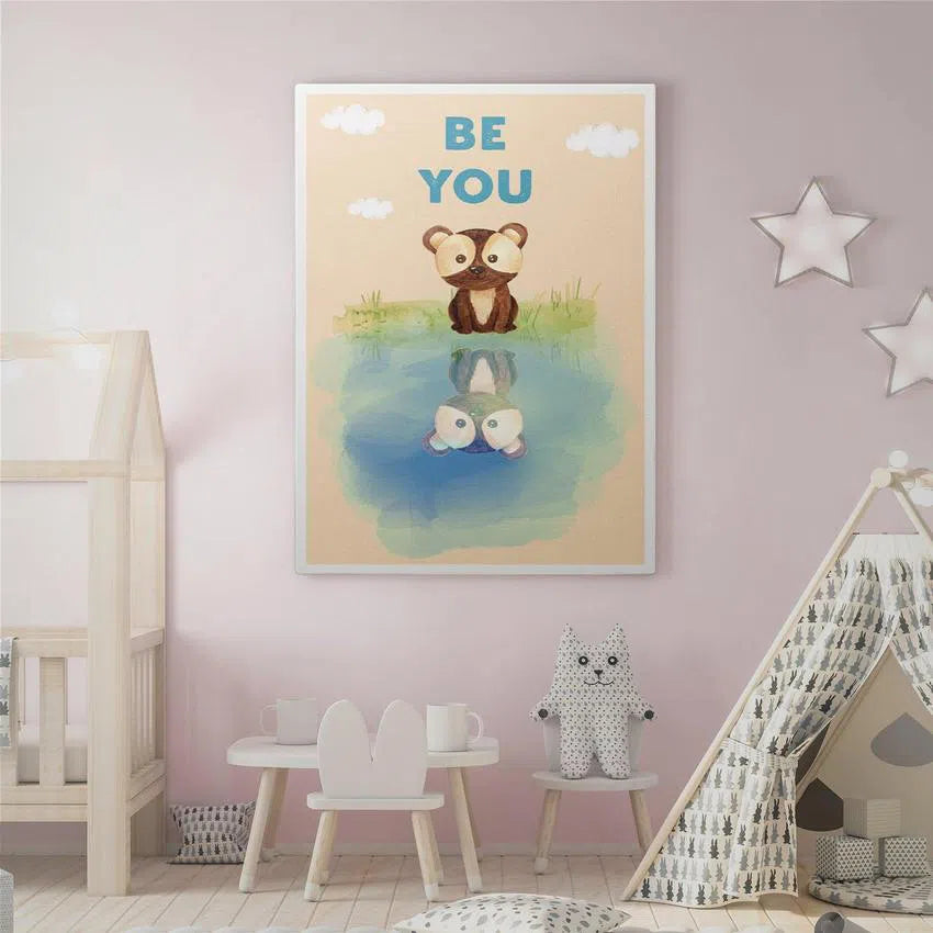 Discover Kids Canvas Wall Art, Be you Kids Canvas Art | Motivational Kids Canvas Wall Art , BE YOU by Original Greattness™ Canvas Wall Art Print