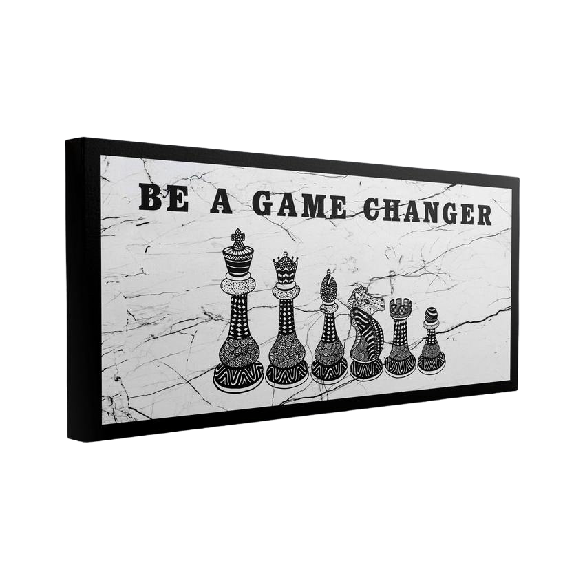 Discover Game Room Canvas Art, Be a Game Changer Canvas Art | Modern Motivational Canvas Wall Art, BE A GAME CHANGER by Original Greattness™ Canvas Wall Art Print