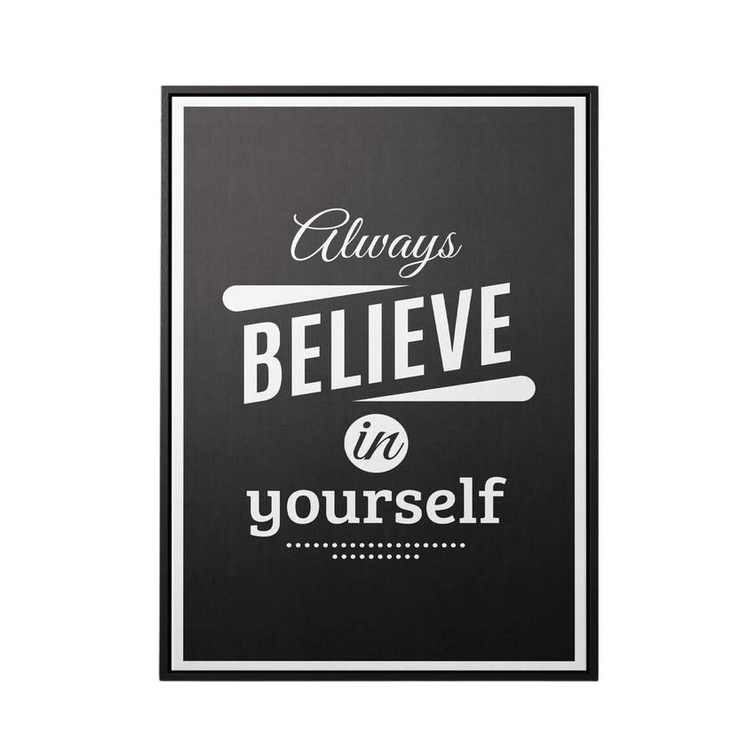 Discover Shop Motivational Canvas Art, Believe in Yourself II Canvas Art | Modern Motivational Canvas Prints, BELIEVE IN YOURSELF by Original Greattness™ Canvas Wall Art Print