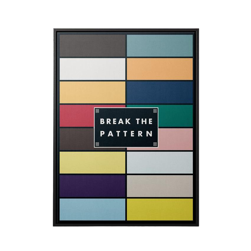 Discover Shop Workspace Wall Art, Break the Pattern I Artwork for Home, BREAK THE PATTERN II by Original Greattness™ Canvas Wall Art Print