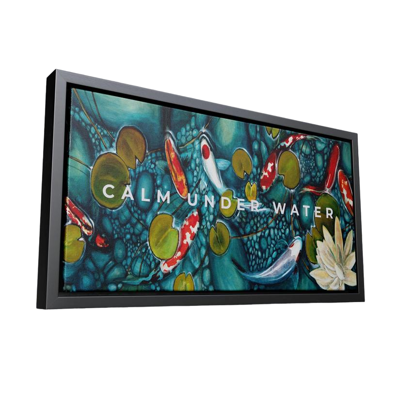 Discover Shop Fish Water Canvas Art, Calm Under Water - Modern Abstract Canvas Art Prints, CALM UNDER WATER by Original Greattness™ Canvas Wall Art Print