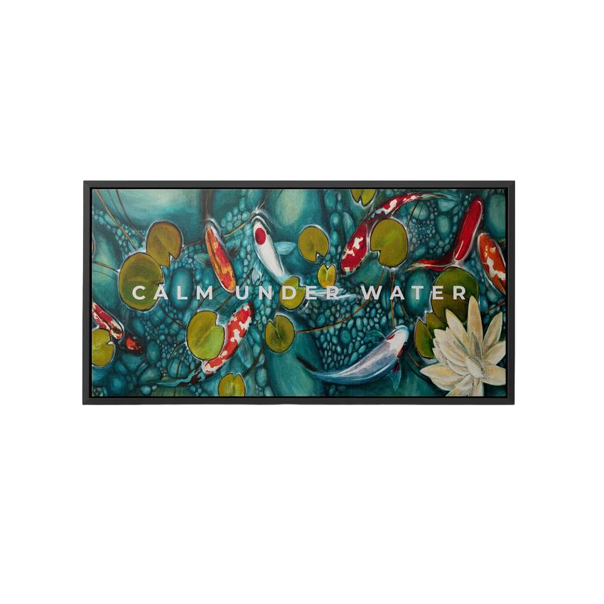 Discover Shop Fish Water Canvas Art, Calm Under Water - Modern Abstract Canvas Art Prints, CALM UNDER WATER by Original Greattness™ Canvas Wall Art Print