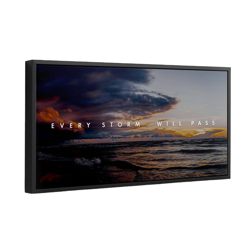 Discover Landscape Canvas Art, Every Storm Will Pass - Landscape Storm Sea Wall Art, EVERY STORM WILL PASS by Original Greattness™ Canvas Wall Art Print