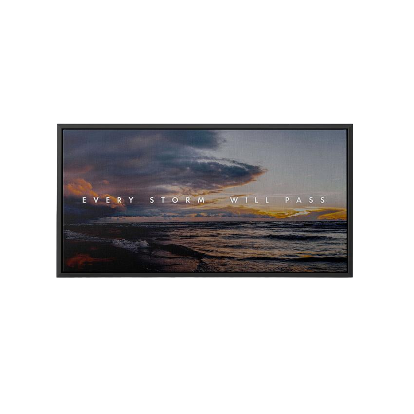 Discover Landscape Canvas Art, Every Storm Will Pass - Landscape Storm Sea Wall Art, EVERY STORM WILL PASS by Original Greattness™ Canvas Wall Art Print