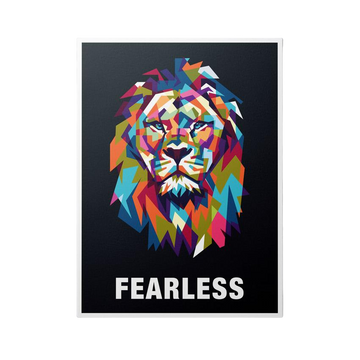 Discover Motivational Lion Canvas Art, Fearless Lion - Motivational Animal Canvas Art, FEARLESS LION by Original Greattness™ Canvas Wall Art Print