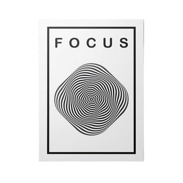 Discover Motivational Canvas Art, Focus (Black Edition) Optical Ilusion Canvas Art, FOCUS (BLACK EDITION) by Original Greattness™ Canvas Wall Art Print