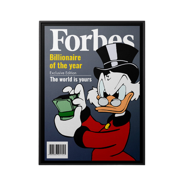 Discover Forbes Duck Canvas Art, Forbes Scrooge - Canvas Art, Donald Duck Money Wall Art, FORBES SCROOGE CANVAS by Original Greattness™ Canvas Wall Art Print