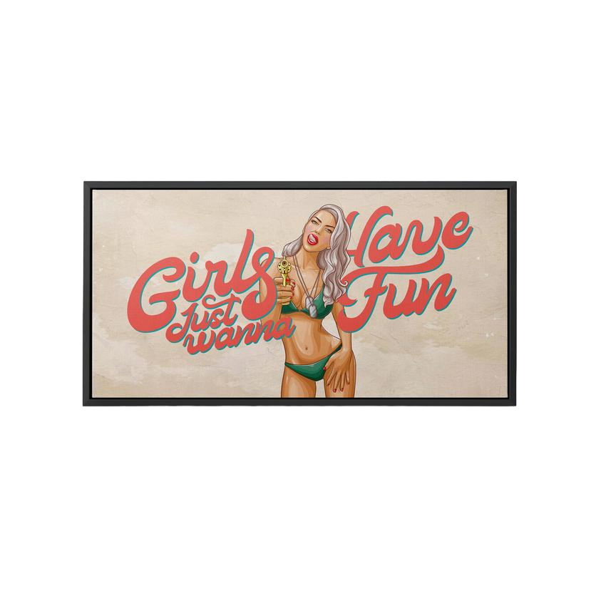 Discover Women Canvas Wall Art, Girls Have Fun, Nude Naked Women Wall Art, GIRLS HAVE FUN by Original Greattness™ Canvas Wall Art Print