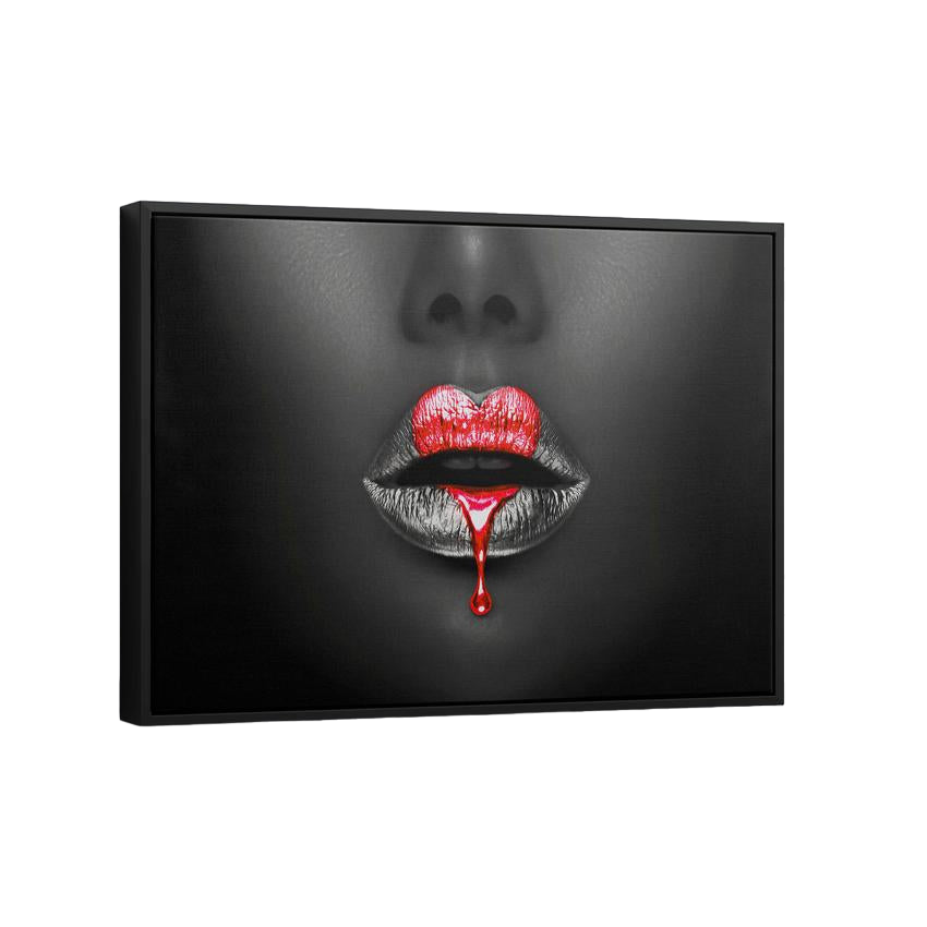 Discover Elegant Luxury Canvas Art, Elegant Heart Red Lips Women Canvas Wall Art, Elegant HEART LIPS by Original Greattness™ Canvas Wall Art Print