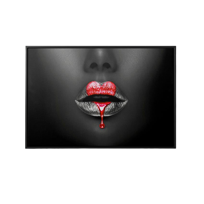 Discover Elegant Luxury Canvas Art, Elegant Heart Red Lips Women Canvas Wall Art, Elegant HEART LIPS by Original Greattness™ Canvas Wall Art Print