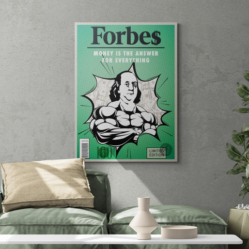Greattness_forbes_motivational_money_canvas_wall_art Prints