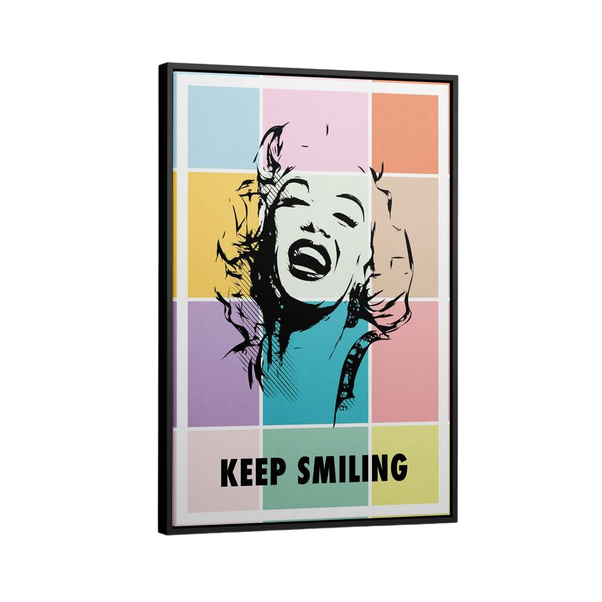 Discover Marilyn Monroe Canvas Art, Marilyn Monroe Happiness Colorful Canvas Wall Art, Marilyn Monroe Colorful by Original Greattness™ Canvas Wall Art Print