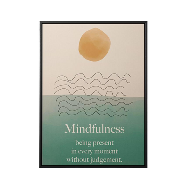 Discover Greattness Original, Mindfulness Minimalist Yoga Art Canvas Wall Artwork, MINDFULNESS YOGA CANVAS by Original Greattness™ Canvas Wall Art Print