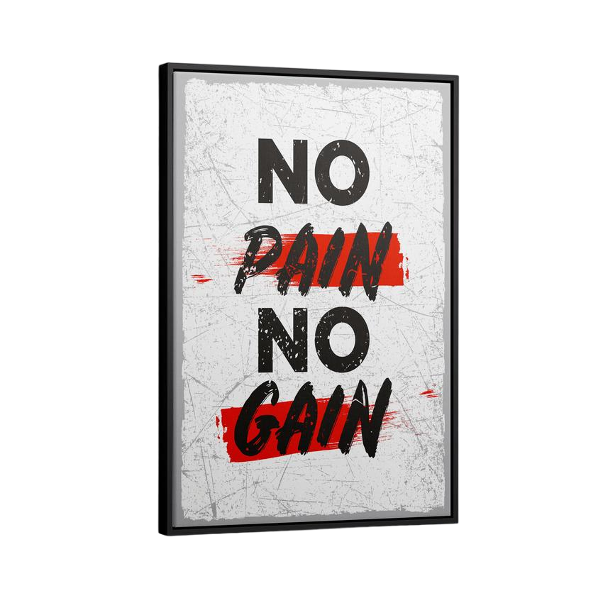 Discover Motivational Canvas Art, No Pain No Gain Quote Motivational Sign Canvas Wall Art, NO PAIN NO GAIN by Original Greattness™ Canvas Wall Art Print