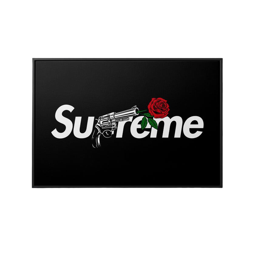 Discover Shop Supreme Canvas Wall Art, Supreme x Rose - Canvas Print Wall Art by Greattness, SUPREME X ROSE by Original Greattness™ Canvas Wall Art Print