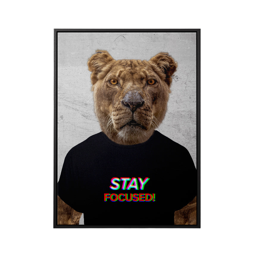 Discover Motivational Canvas Art, Stay Focused Lion Tiger Motivational Canvas Art, STAY FOCUSED CANVAS by Original Greattness™ Canvas Wall Art Print