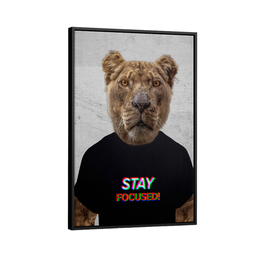 Discover Motivational Canvas Art, Stay Focused Lion Tiger Motivational Canvas Art, STAY FOCUSED CANVAS by Original Greattness™ Canvas Wall Art Print