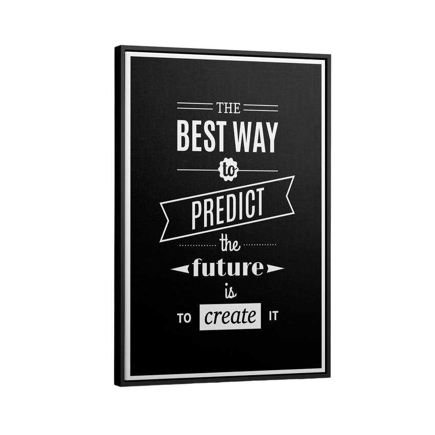 Discover Motivational Workspace Canvas Art, Motivational Quote Canvas Art for Home & Office, CREATE THE FUTURE by Original Greattness™ Canvas Wall Art Print