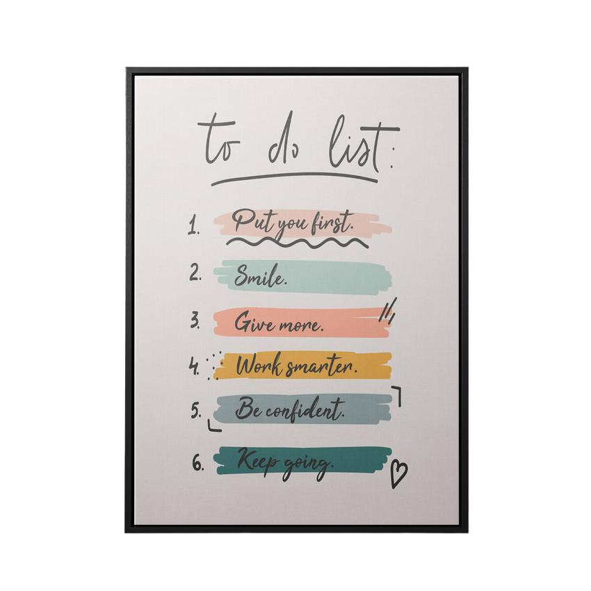 Discover Inspirational Mindset Wall Art, To Do List, Motivational Canvas Art Quote Artwork, TO DO LIST by Original Greattness™ Canvas Wall Art Print