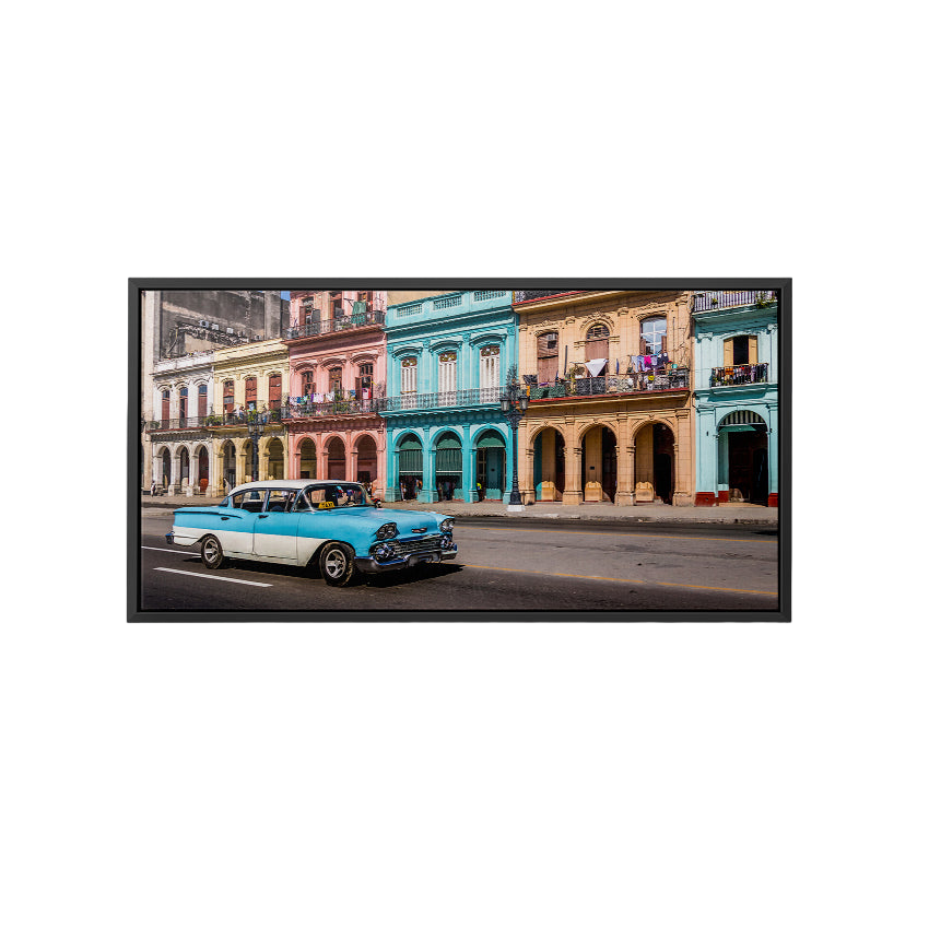 Discover Inspirational Havana Canvas Art, Havana Vibes - Cuba Havana Car Canvas Wall Art, Havana Vibes by Original Greattness™ Canvas Wall Art Print