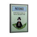 Discover Shop Monopoly Property Canvas Art, Motivational Monopoly Properties Card Artwork, MONOPOLY PROPERTY - PATIENCE by Original Greattness™ Canvas Wall Art Print