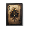 Discover Game Card Wall Art, Ace Skull Poker Card Queen King Playroom Wall Art, ACE SKULL CARD by Original Greattness™ Canvas Wall Art Print