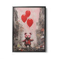 Discover Banksy Canvas Wall Art, Banksy Street Teddy Ballon Art Painting, BANKSY TEDDY BALLON by Original Greattness™ Canvas Wall Art Print