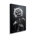 Discover Black Rose Canvas Art, The Black Rose Silver Gothic Canvas Art, Black Rose by Original Greattness™ Canvas Wall Art Print