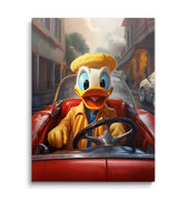 Discover Donald Duck Canvas Art, Donald Duck Taxi Scrooge Dagobert Canvas Art, Donald Duck Taxi by Original Greattness™ Canvas Wall Art Print
