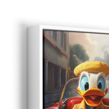 Discover Donald Duck Canvas Art, Donald Duck Taxi Scrooge Dagobert Canvas Art, Donald Duck Taxi by Original Greattness™ Canvas Wall Art Print