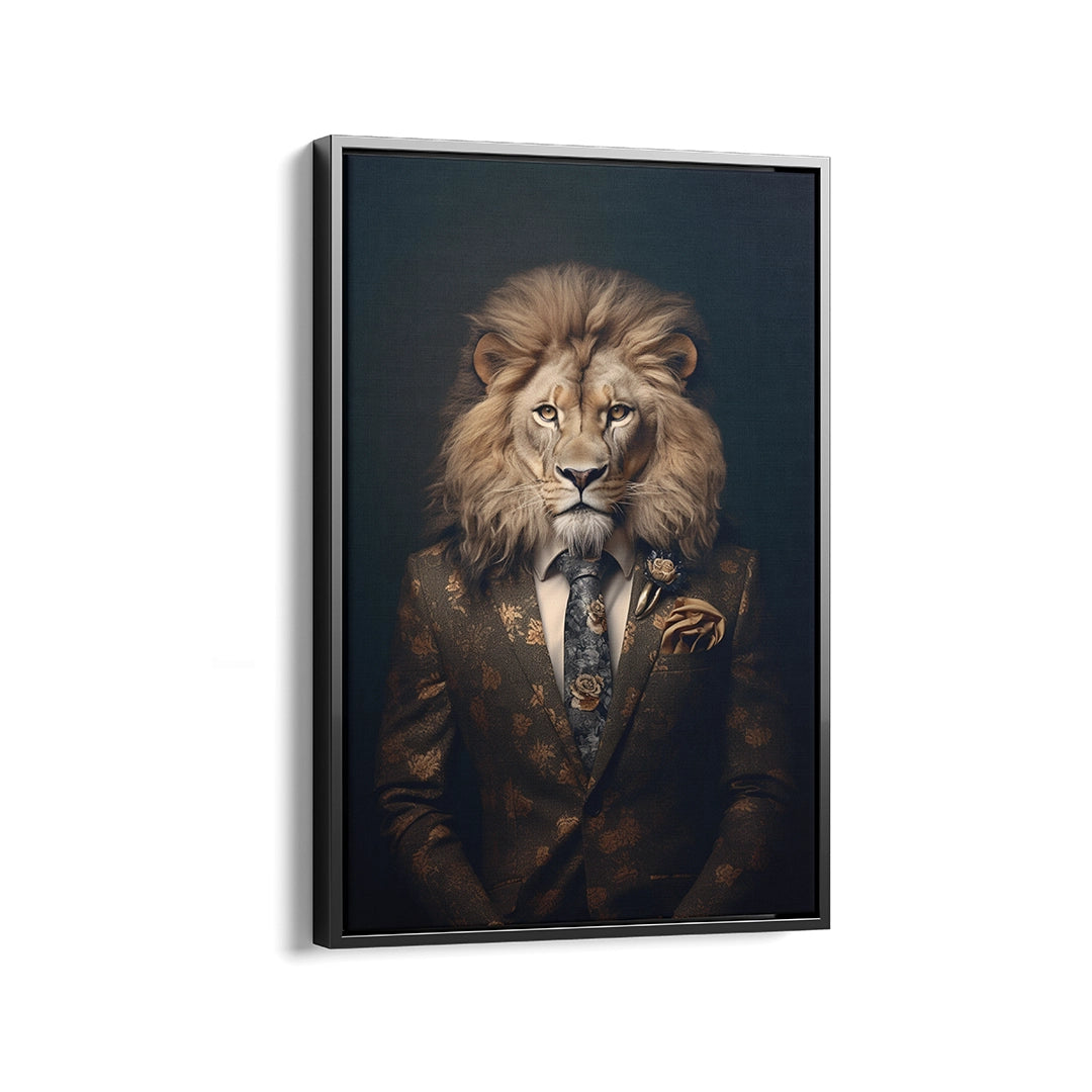 Discover Lion Suit Canvas Art, Luxury Lion In Suit - Original GREATTNESS Art -, LUXURY LION SUIT by Original Greattness™ Canvas Wall Art Print