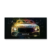 Discover Bentley Cars Canvas Art, Bentley Hustle, Luxury Sports Car Quotes Painting, BENTLEY HUSTLE by Original Greattness™ Canvas Wall Art Print