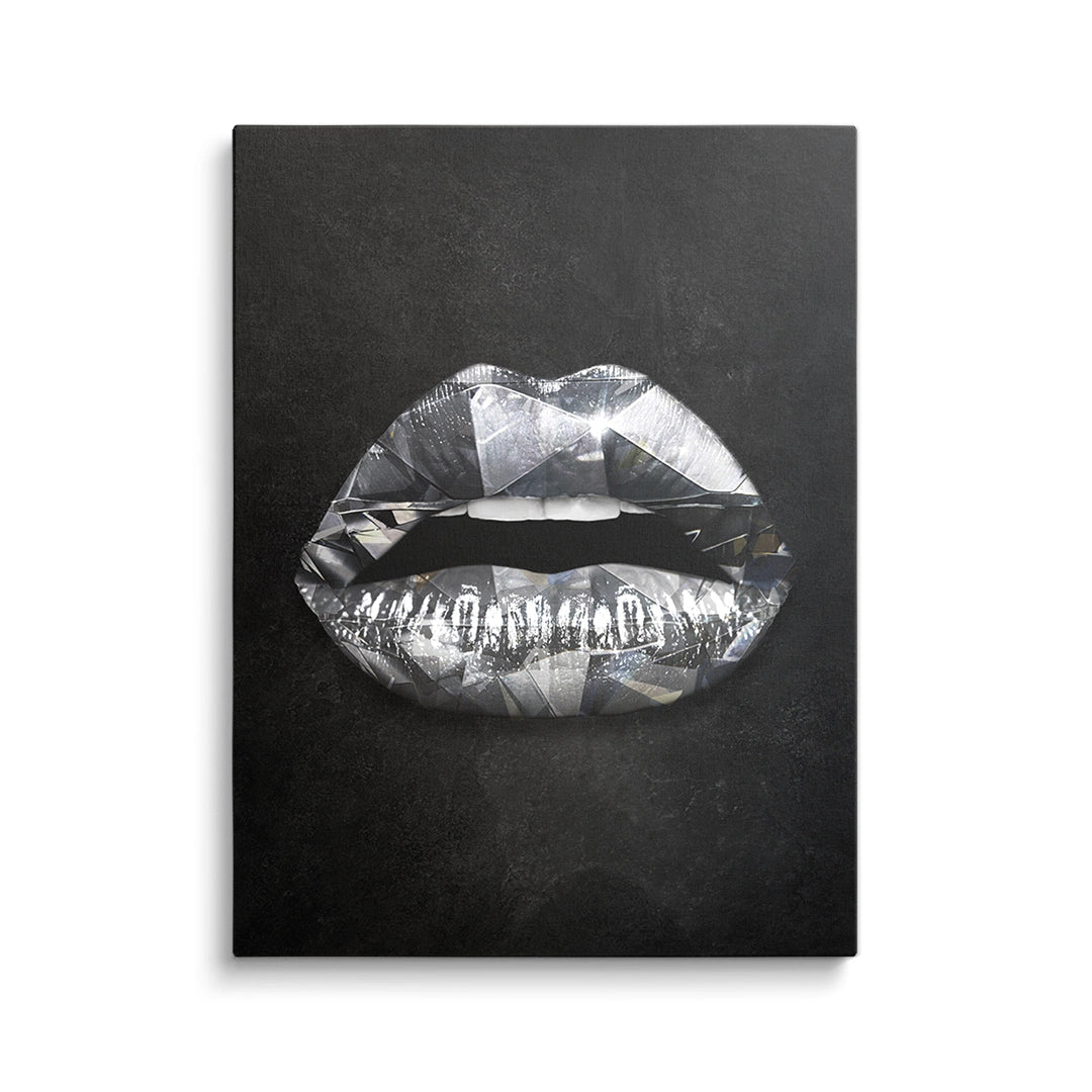 Discover Shop Lips Women Canvas Art, Diamond Lips Canvas Art | Luxury Lips Artwork, DIAMOND LIPS by Original Greattness™ Canvas Wall Art Print