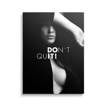 Discover Motivational Women Canvas Art, Don't Quit - Nude Women Body Wall Art, Don't Quit CANVAS by Original Greattness™ Canvas Wall Art Print