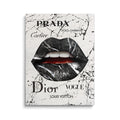 Discover Marble Lips Canvas Art, Luxury Marble Sexy Fashion Lips Artwork Designer Brands, LUXURY MARBLE LIPS by Original Greattness™ Canvas Wall Art Print