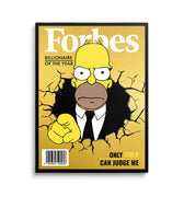 Discover Forbes Canvas Wall Art, Forbes Homer Simpson Motivational Luxury Canvas Art , ONLY GOLD CAN JUDGE ME by Original Greattness™ Canvas Wall Art Print
