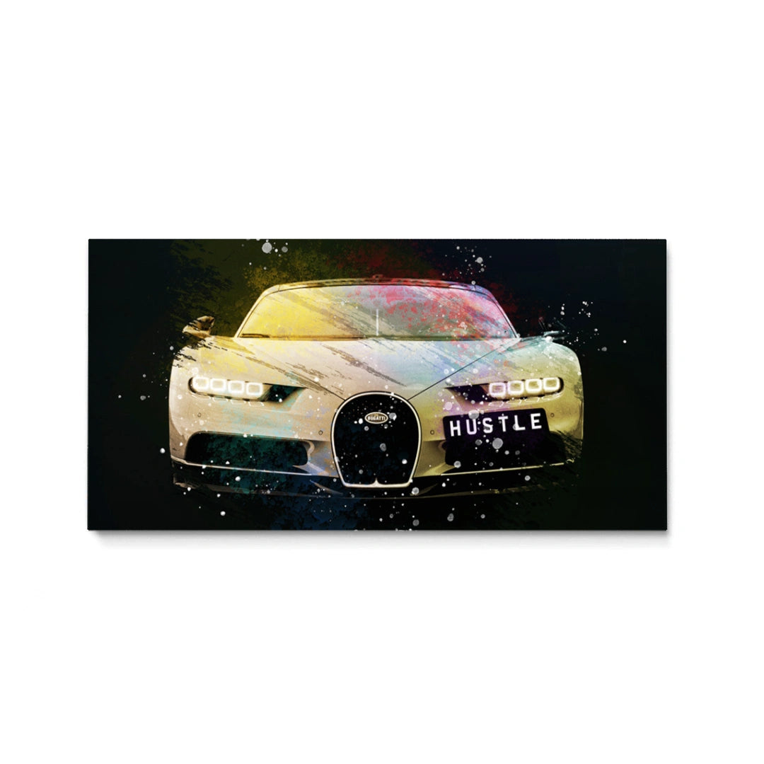 Discover Bugatti Motivational Canvas Art, Gold Bugatti - Sport Car Vehicle Wall Art Paint, GOLD Bugatti by Original Greattness™ Canvas Wall Art Print