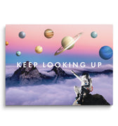 Discover Astronaut Space Wall Art, Keep Looking Up Canvas Art, Space Motivational Artwork, KEEP LOOKING UP by Original Greattness™ Canvas Wall Art Print