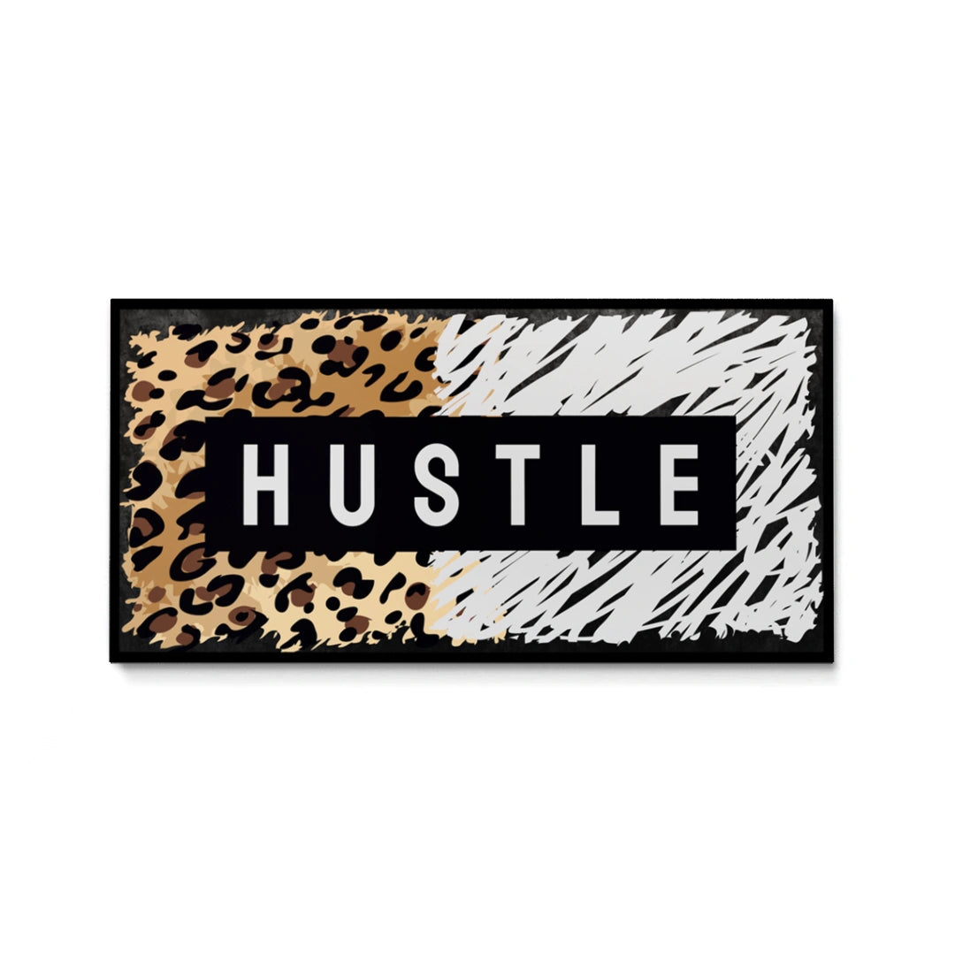 Discover Motivational Canvas Art, Hustle Motivational Canvas Wall Art, LEO HUSTLE by Original Greattness™ Canvas Wall Art Print