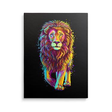 Discover Motivational Lion Canvas Art, Lion Aura, Inspirational Abstract Colorful Canvas Art, LION AURA by Original Greattness™ Canvas Wall Art Print