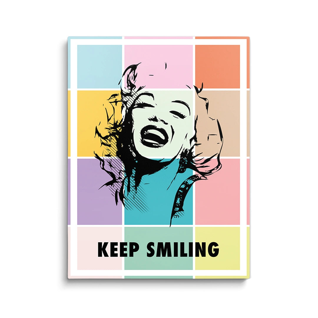 Discover Marilyn Monroe Canvas Art, Marilyn Monroe Happiness Colorful Canvas Wall Art, Marilyn Monroe Colorful by Original Greattness™ Canvas Wall Art Print