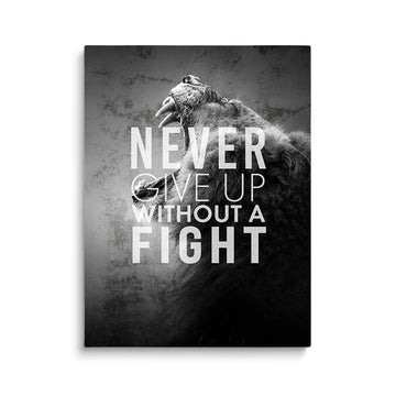 Discover Motivational Canvas Art, Never Give Up Lion, Motivational Canvas Art, Never Give Up Lion by Original Greattness™ Canvas Wall Art Print