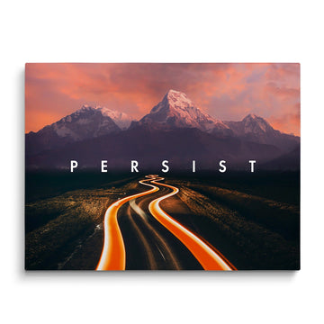 Discover Shop Workspace Wall Art, Asphalt Road Wall Art, Open Road Wall Persist Canvas Prints, PERSIST ROAD by Original Greattness™ Canvas Wall Art Print