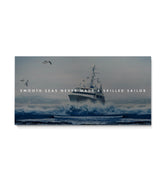 Discover Shop Inspirational Quote Wall Art, Smooth Seas Never Made A Skilled Sailor Motivational Wall Art, Smooth Seas by Original Greattness™ Canvas Wall Art Print